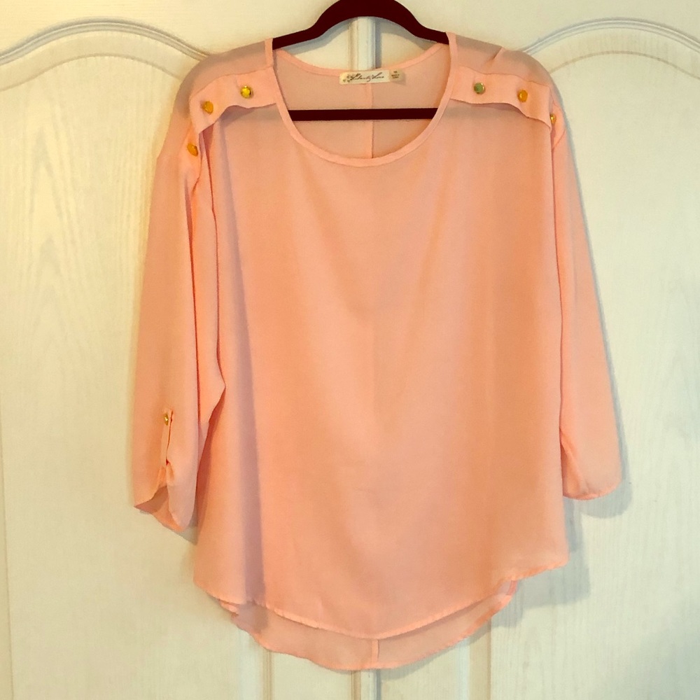 Pink Chiffon Blouse